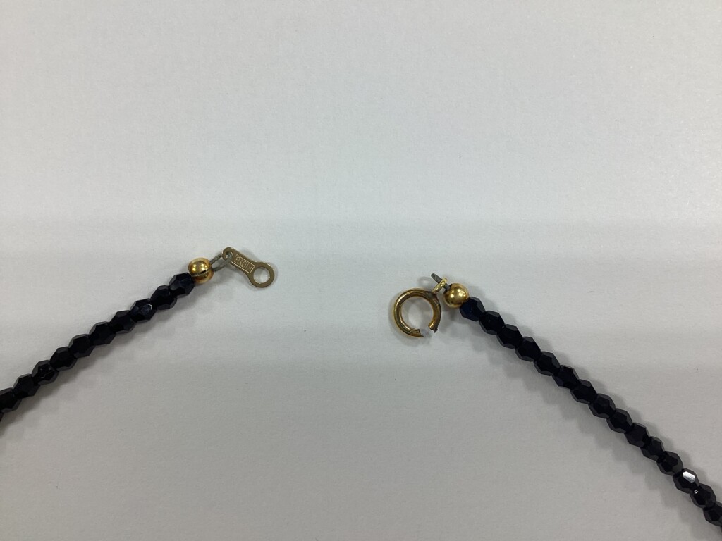 【K18YGネックレス】緩んでしまった引き輪を新しい引き輪に交換