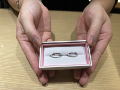 加古川市からご来店「nocur」のマリッジリングをご成約頂きました
