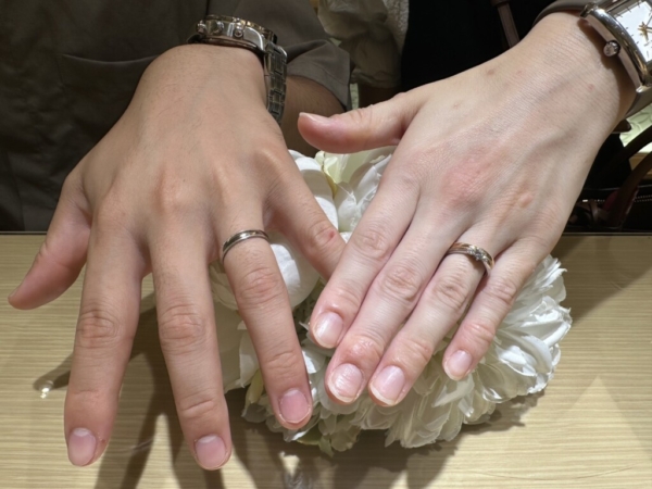 岡山県からご来店「FISCHER」の結婚指輪をご成約いただきました