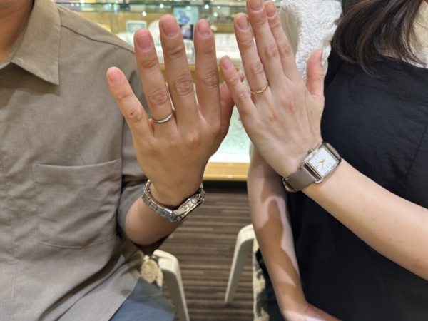 岡山県からご来店「FISCHER」の結婚指輪をご成約いただきました