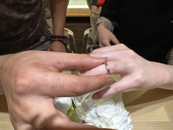 神崎郡・姫路市からご来店「FISCHER」の結婚指輪をご成約頂きました