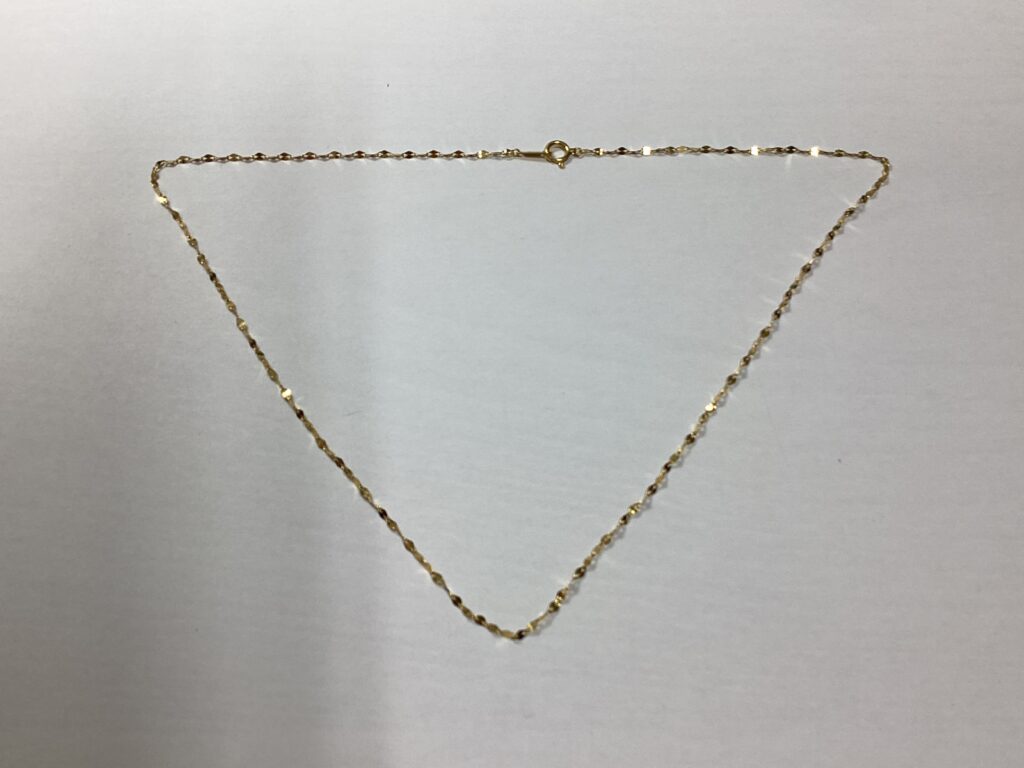 【24金ネックレス】ネックレスのチェーン切れ修理
