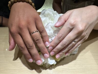 姫路市からご来店「insembre/インセンブレ」のマリッジリングをご成約頂きました