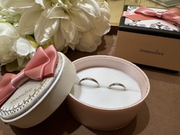姫路市からご来店「insembre/インセンブレ」のマリッジリングをご成約頂きました